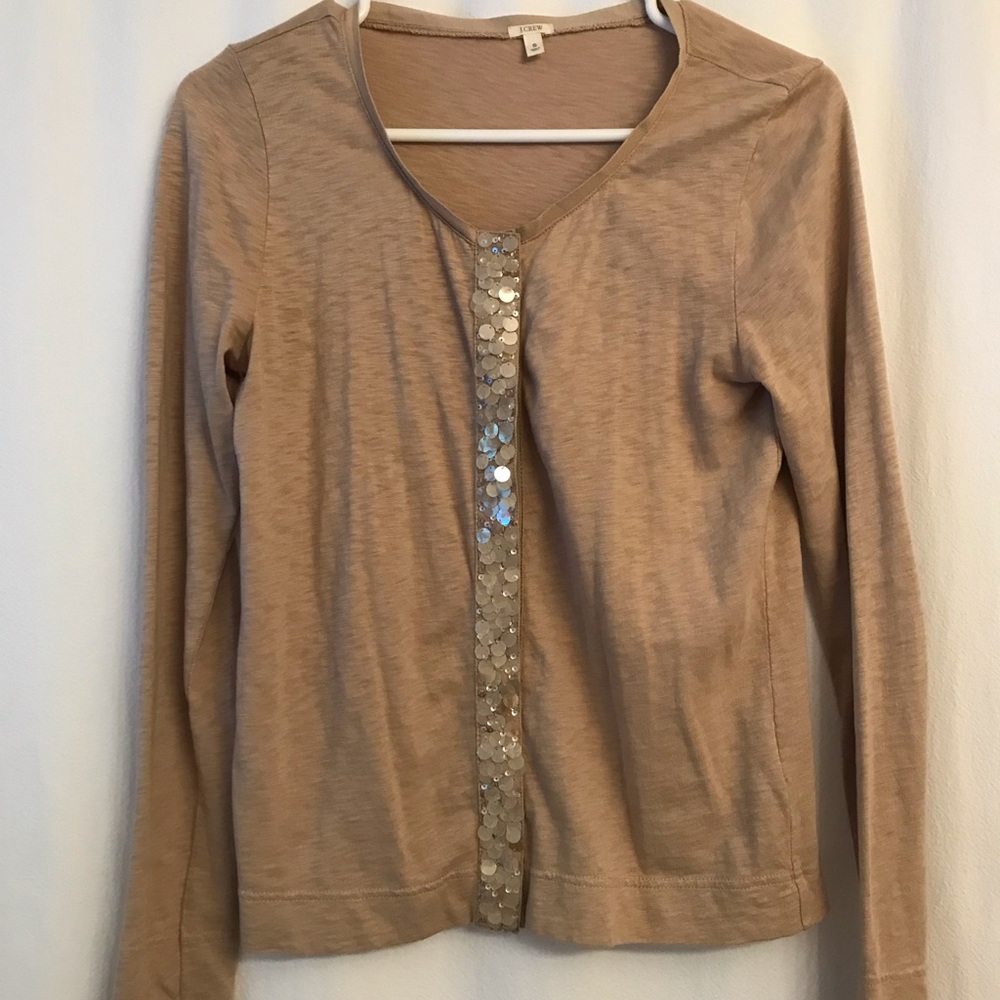 J. Crew Sequin Cardigan